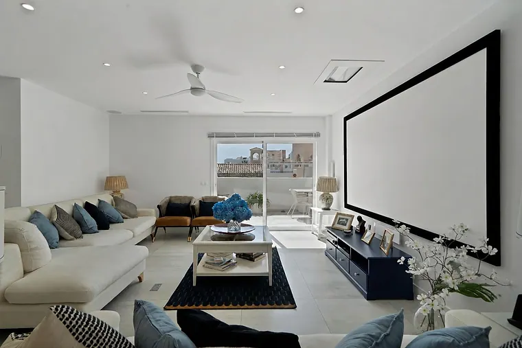 Outside, 35 identical villas. Inside, it's one of a kind