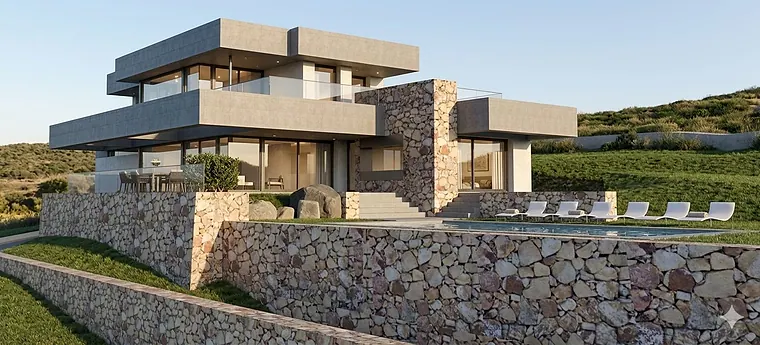 Exclusive plot in Elviria (Marbella) with building licence granted and luxury villa project ready to build