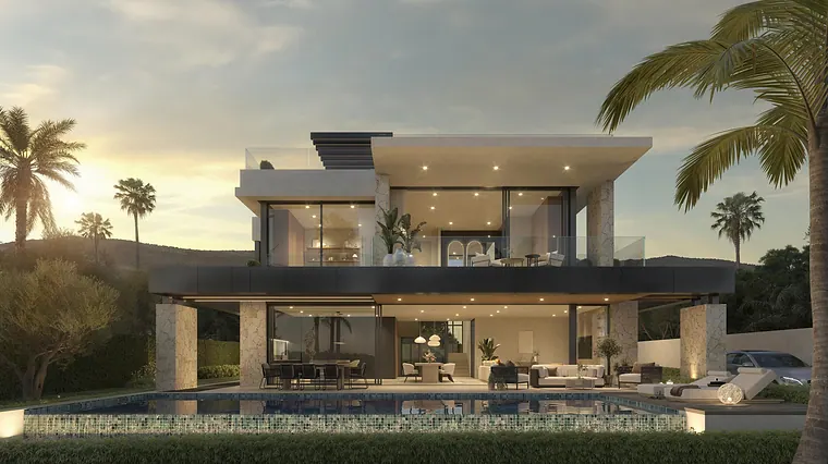 Luxury Villa Under Construction with Sea Views in Los Monteros, Marbella
